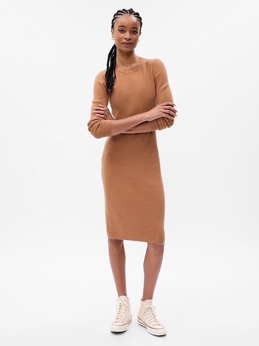 Image number 7 showing, CashSoft Midi Sweater Dress