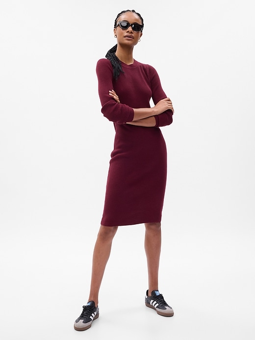 Image number 8 showing, CashSoft Midi Sweater Dress