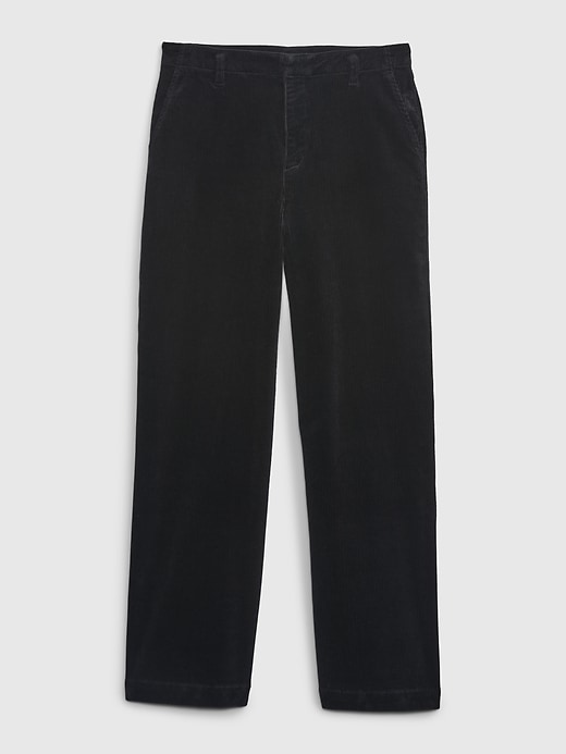 L'image numéro 6 présente Pantalon en velours côtelé Washwell à coupe ample des années 90 à taille basse moyenne.