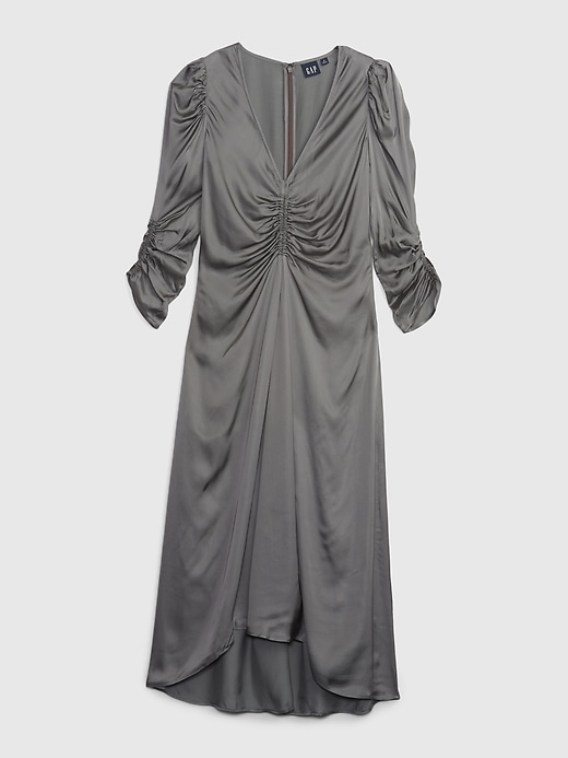 Image number 6 showing, Ruched Satin Midi Dress