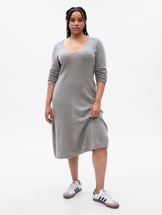 Image number 4 showing, CashSoft Midi Sweater Dress