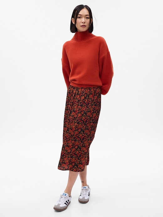 Image number 1 showing, Floral Midi Skirt