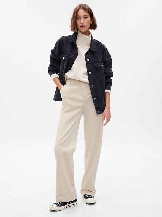 Image number 7 showing, Mid Rise Loose Corduroy Pants