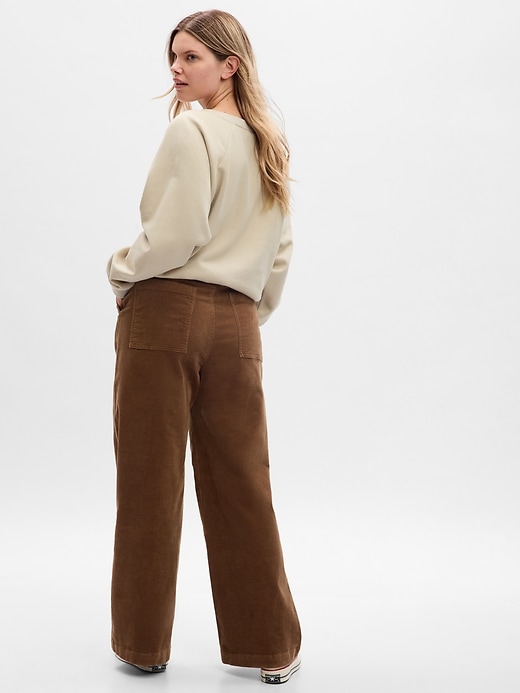 Image number 5 showing, Mid Rise Loose Corduroy Pants