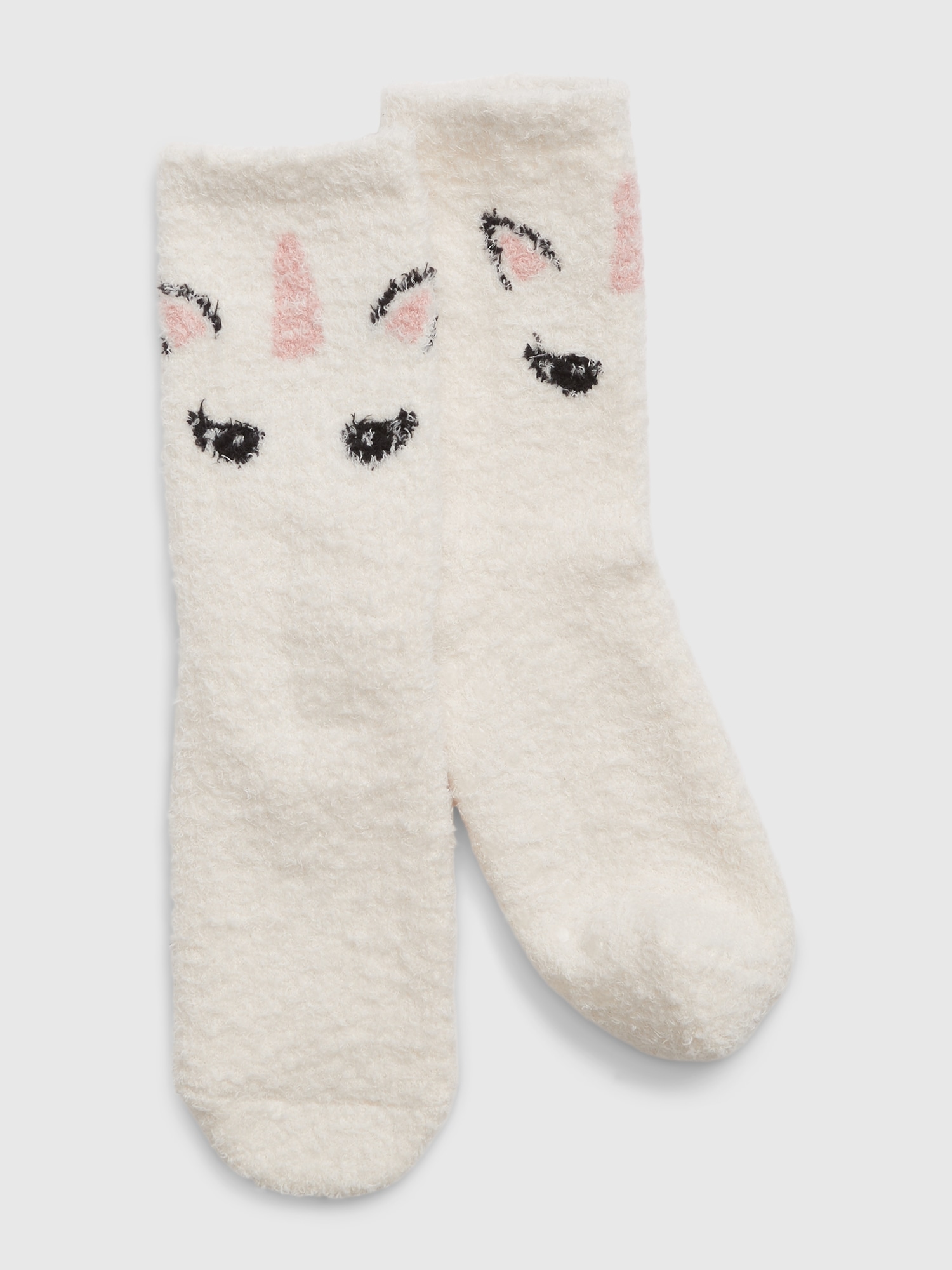 Kids Recycled Fuzzy Crew Socks Gap