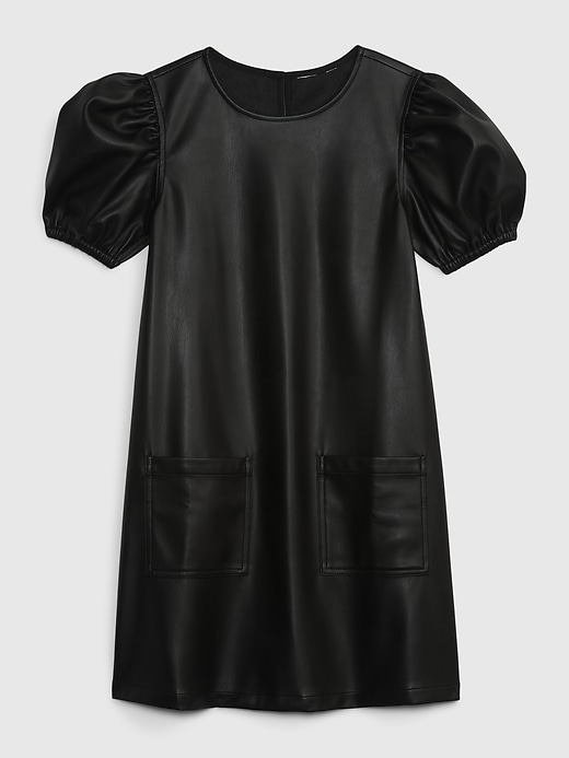 slim fit dress slacks Attention Magnet Faux Leather Dress