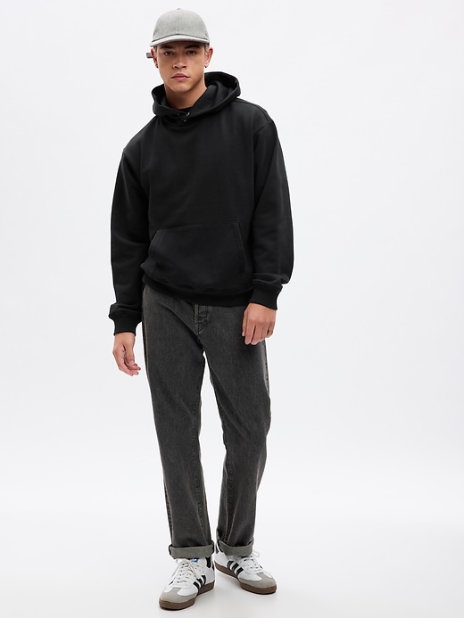 Snap-Button Heavyweight Hoodie | Gap
