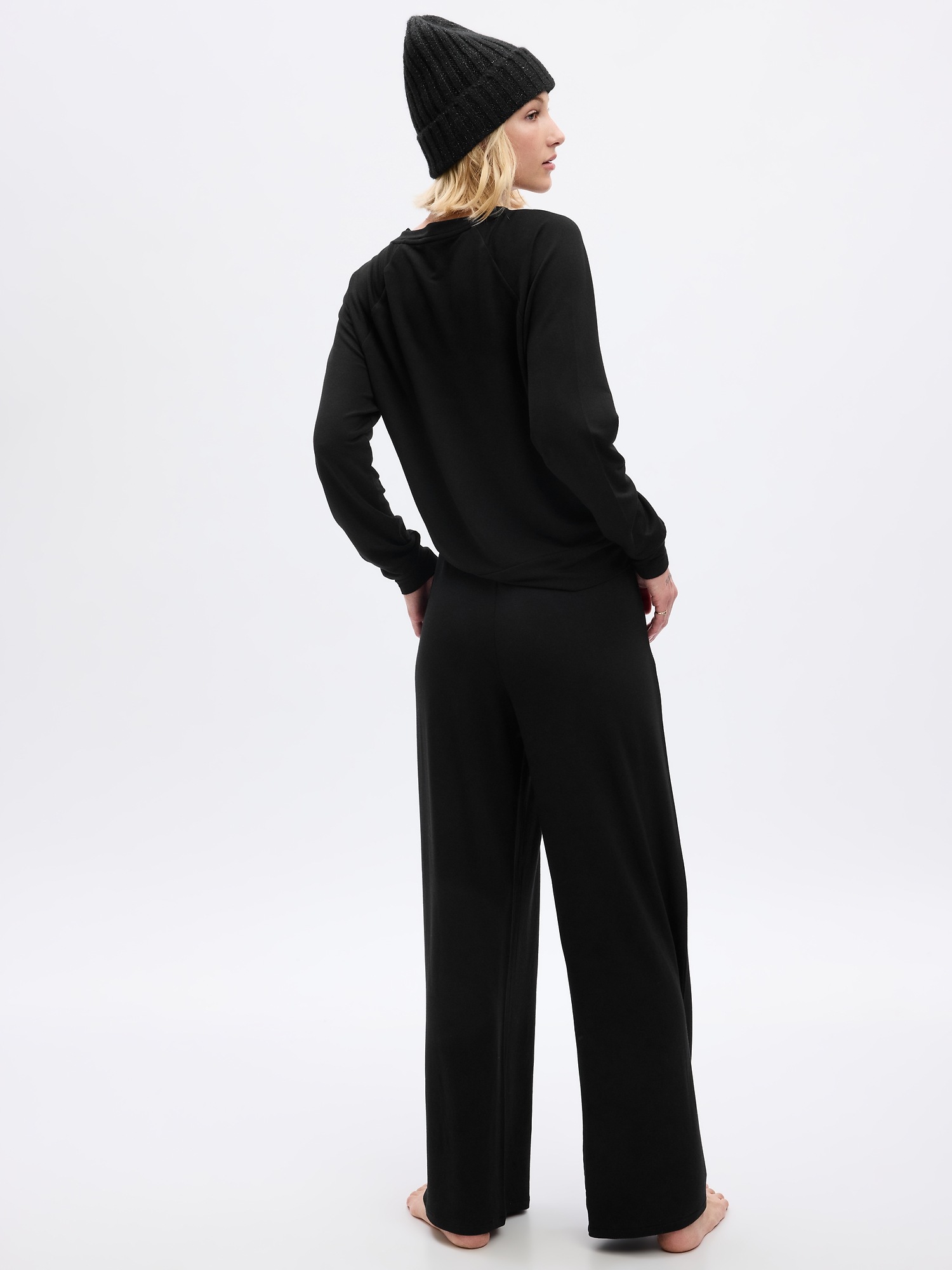 WideLeg Pleated PJ Pants Gap