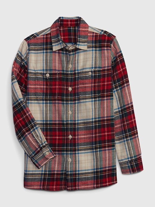Image number 5 showing, Kids Organic Cotton Flannel Shirt