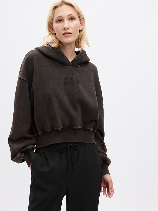 Image number 1 showing, Arch Logo Cropped Hoodie
