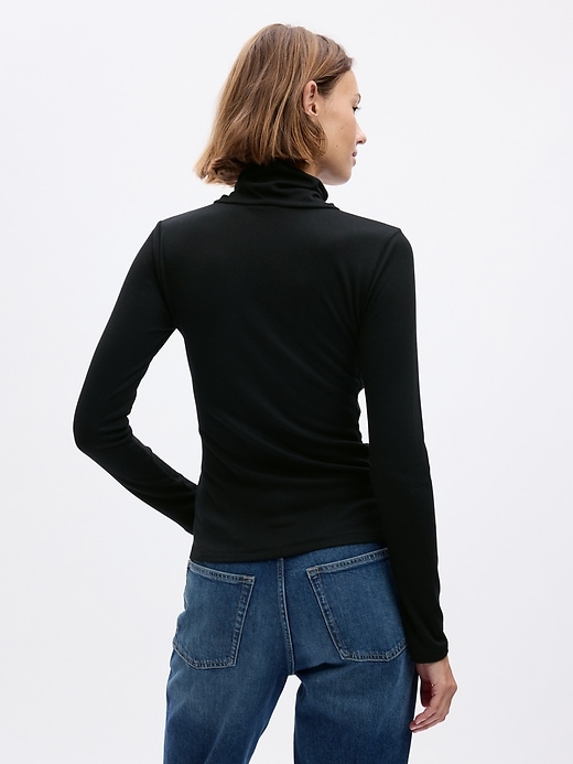 Image number 2 showing, Mini Rib Turtleneck T-Shirt