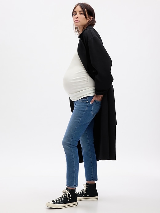 Image number 3 showing, Maternity Inset Panel Vintage Slim Jeans