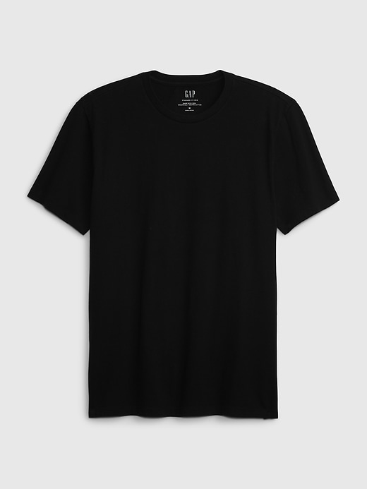 L'image numéro 4 présente T-shirt classique en coton