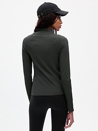 GapFit Studio Rib Quarter-Zip Top | Gap