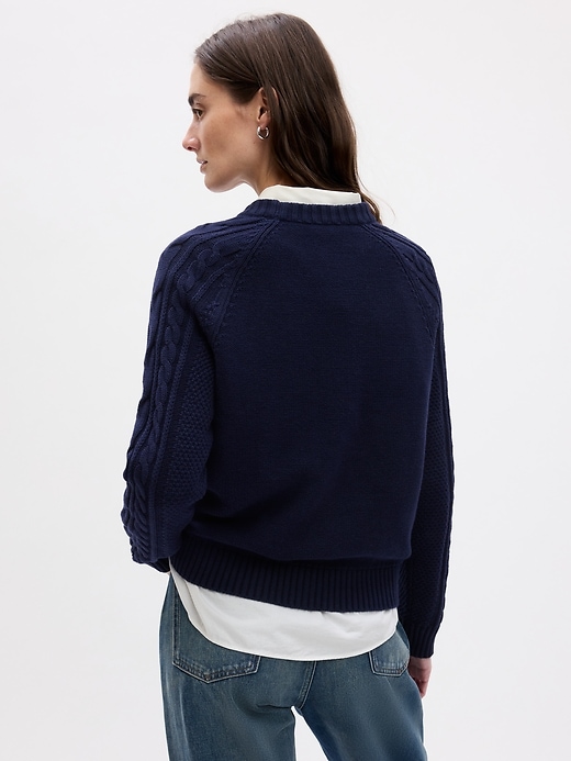 Image number 2 showing, Cable-Knit Sweater