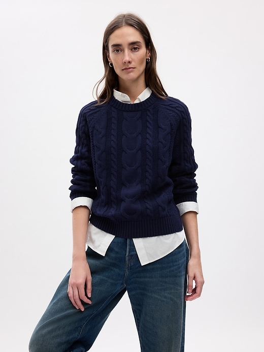 Image number 3 showing, Cable-Knit Sweater