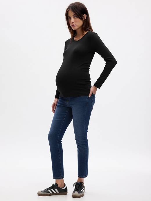 Image number 8 showing, Maternity True Waistband Full Panel Vintage Slim Jeans