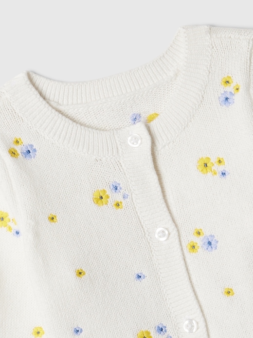 Image number 3 showing, Baby Floral Sweater