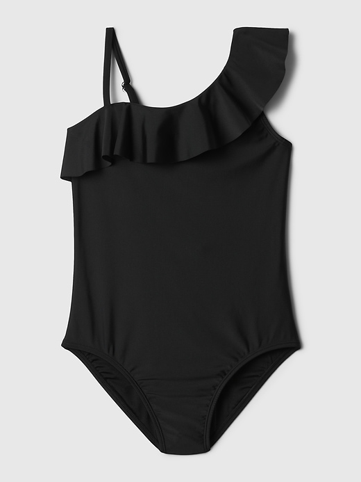 Image number 1 showing, Kids Asymmetric One-Piece Swimsuit