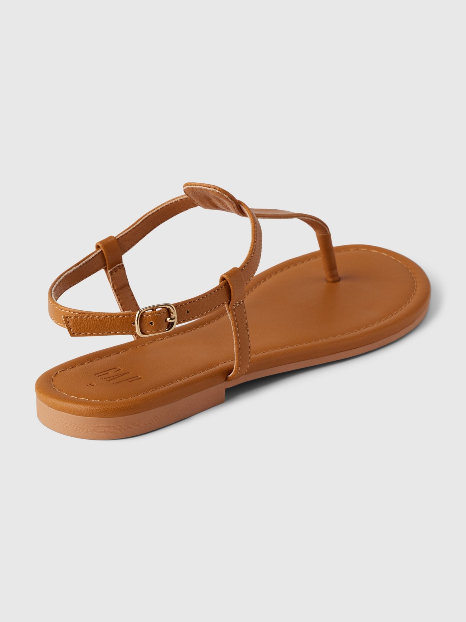 Vegan Leather T-Strap Sandals