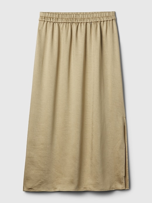 Image number 4 showing, Satin Midi Skirt