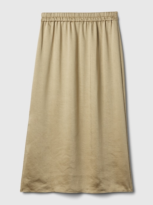 Image number 5 showing, Satin Midi Skirt
