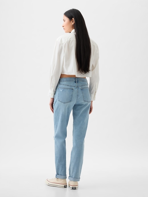 Image number 4 showing, Mid Rise Girlfriend Jeans