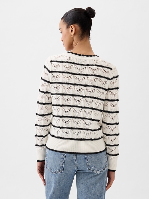 Image number 2 showing, Pointelle Sweater