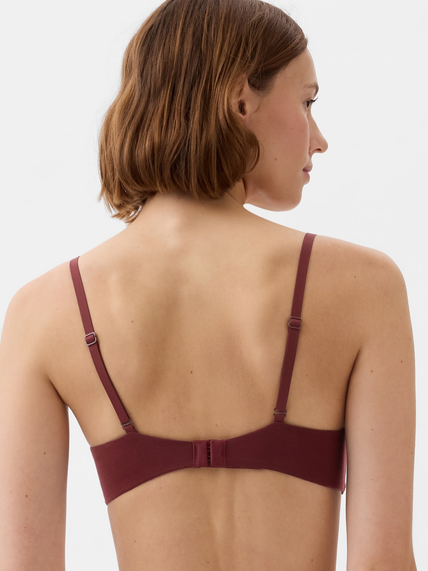 Mother's Day Gifts Tawop Wireless Bras With Support And Lift Women'S  Rimless Stretch Red 34/75Ab 