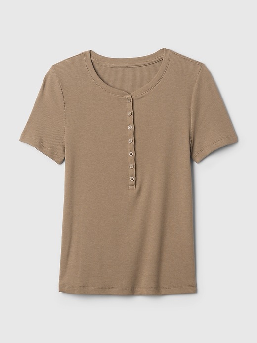 トップス SEA FLORAL EYELET RIBBED HENLEY NECK TEE PRETTYGARDEN Women's 2025 Fall Long Sleeve Henley T Shirts