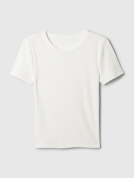L'image numéro 10 présente T-shirt court côtelé moderne