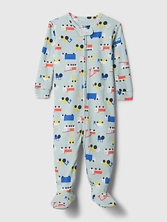 Pyjama une-pièce à motif de camions en coton biologique babyGap