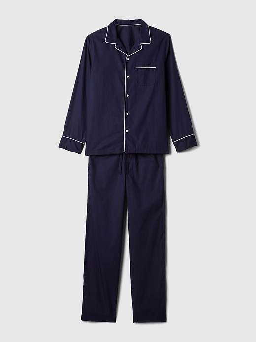 Image number 5 showing, Adult Poplin Pajama Set