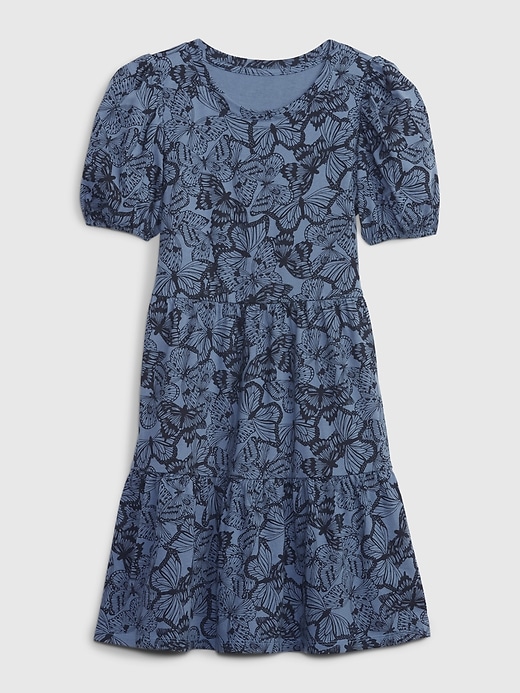 Image number 1 showing, Kids Puff Sleeve Dress