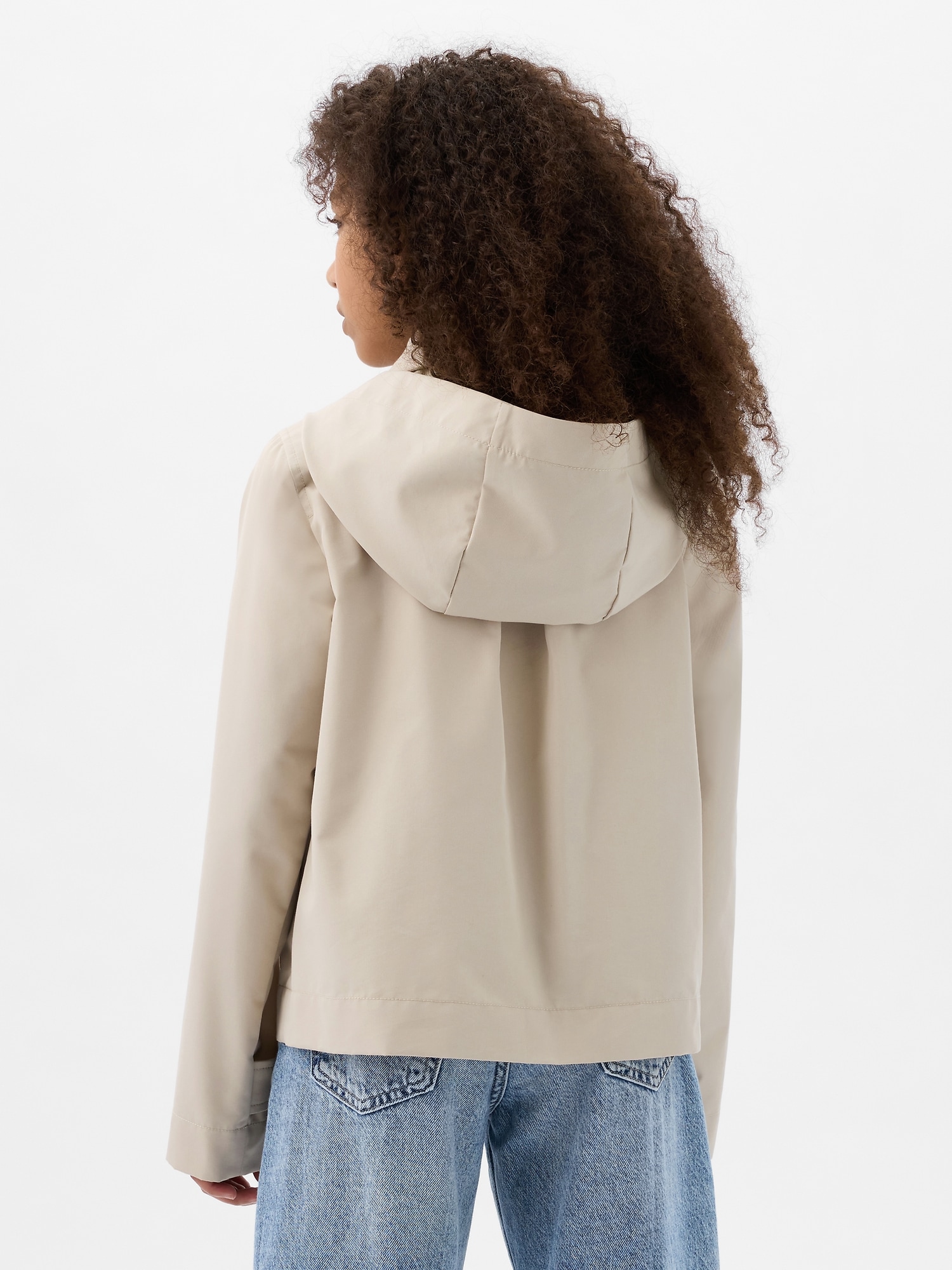 Kids Cropped Trench Coat Gap