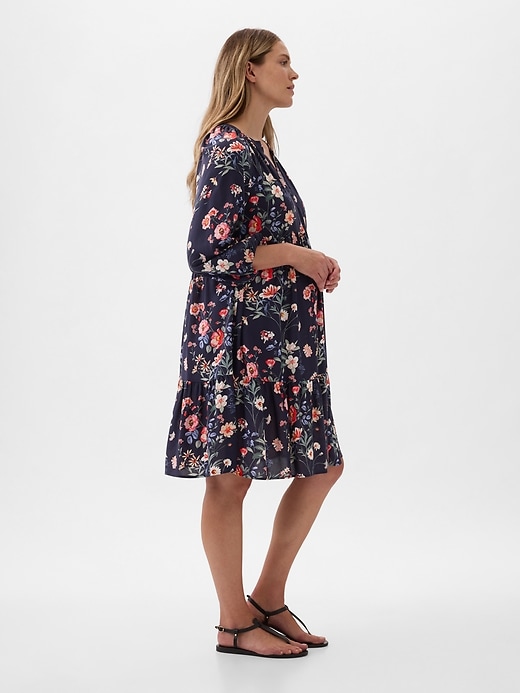 Image number 4 showing, Maternity Tiered Mini Dress
