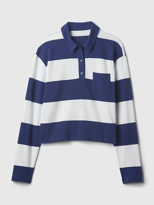 Image number 8 showing, Cropped Rugby Polo Shirt