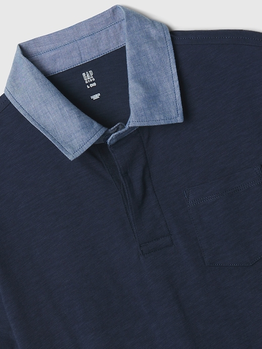 Image number 2 showing, Kids Chambray Polo T-Shirt