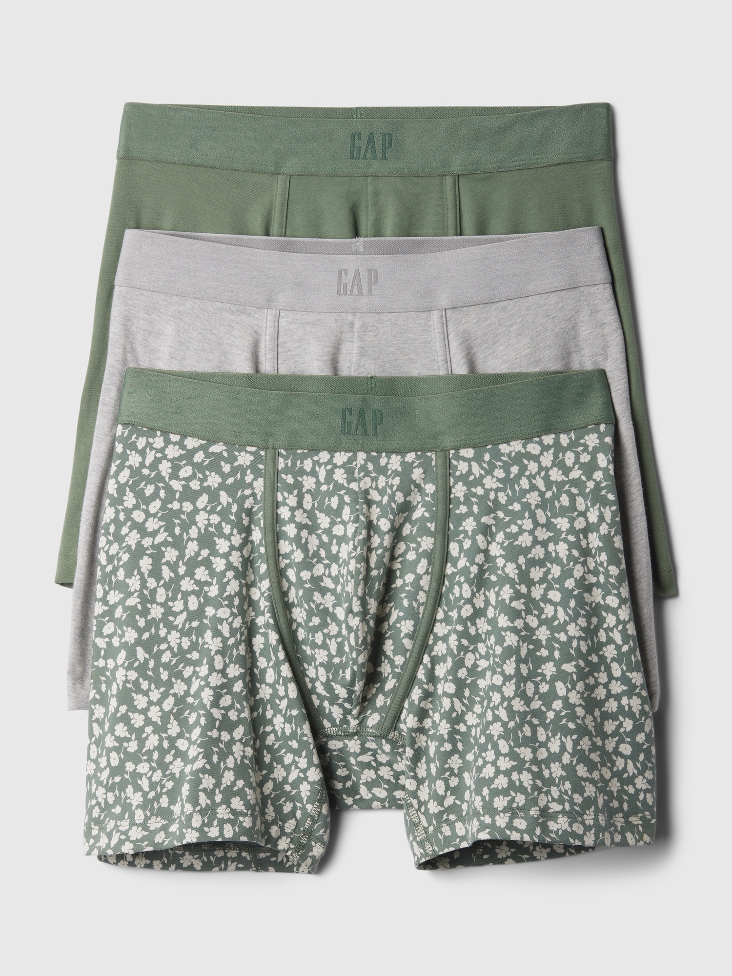 GAP, Underwear & Socks, Gap Cotton Stretch Boxer Briefs Xlarge Mens 3  Pack Xl 384 Multicolor New