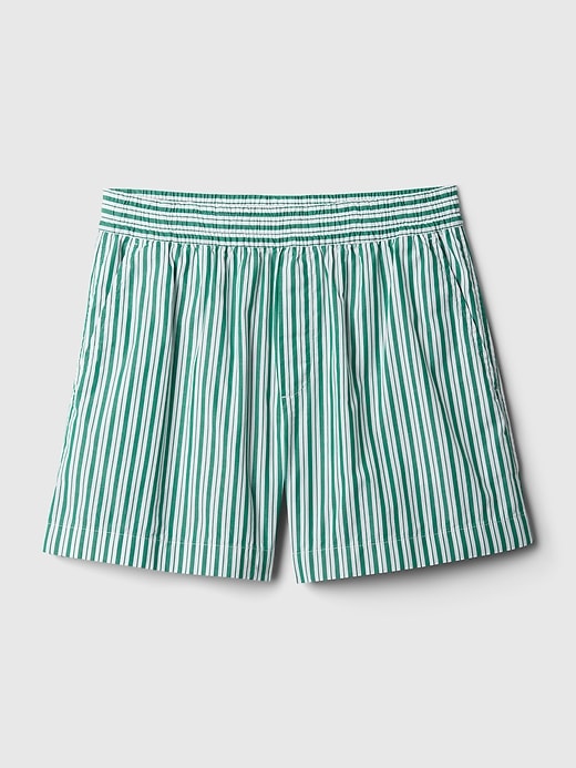 Image number 7 showing, Organic Cotton Striped Poplin Shorts