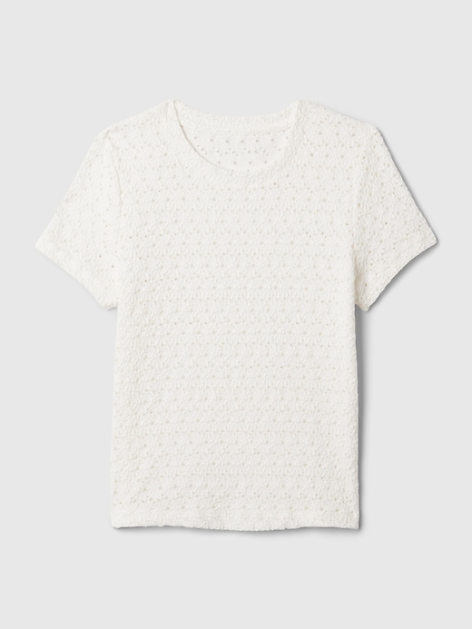 Image number 8 showing, Lace Cropped T-Shirt