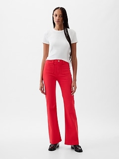 Essential Black Jeans: Gap High Rise Flare Jeans, Yes, Flare Jeans Are  Back, but This Time, They've Got an Edge