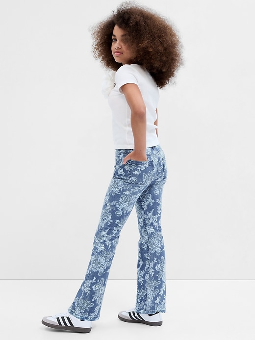 Gap × LoveShackFancy Kids High Rise Floral '70s Flare Jeans | Gap