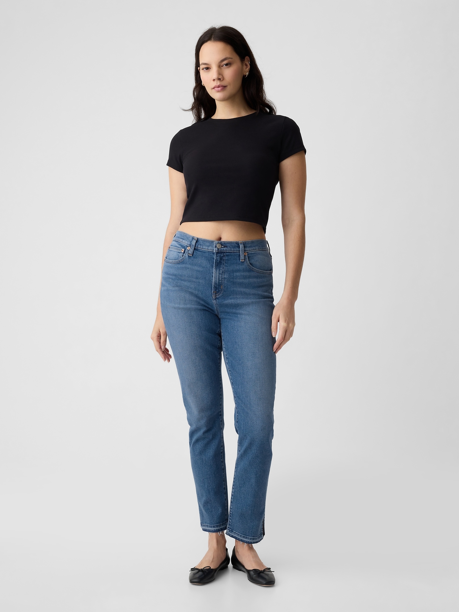 Mid Rise Vintage Slim Jeans