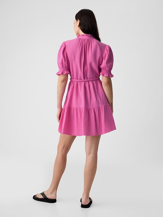 Image number 6 showing, Crinkle Gauze Mini Dress