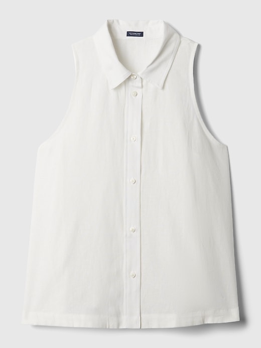 Image number 4 showing, Linen-Blend Shirt