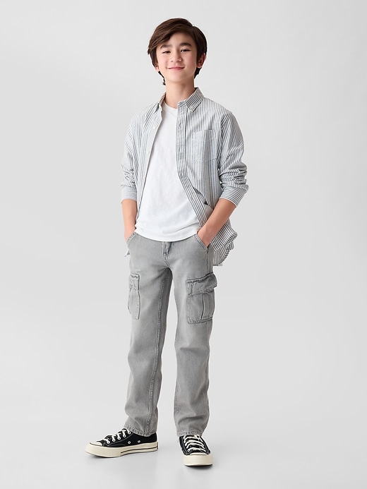 Image number 1 showing, Kids Original Straight Cargo Jeans