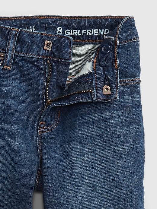 Image number 3 showing, Kids Mid Rise Girlfriend Jeans