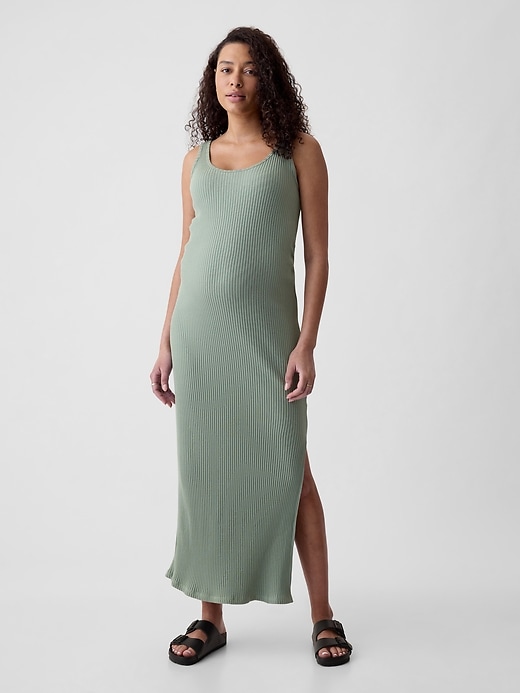 Image number 2 showing, Maternity Rib Maxi Dress