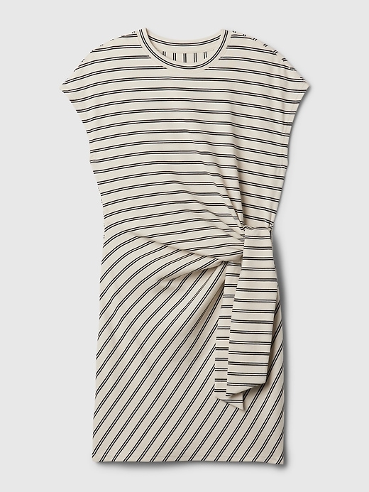 Image number 6 showing, Tie-Knot Mini T-Shirt Dress